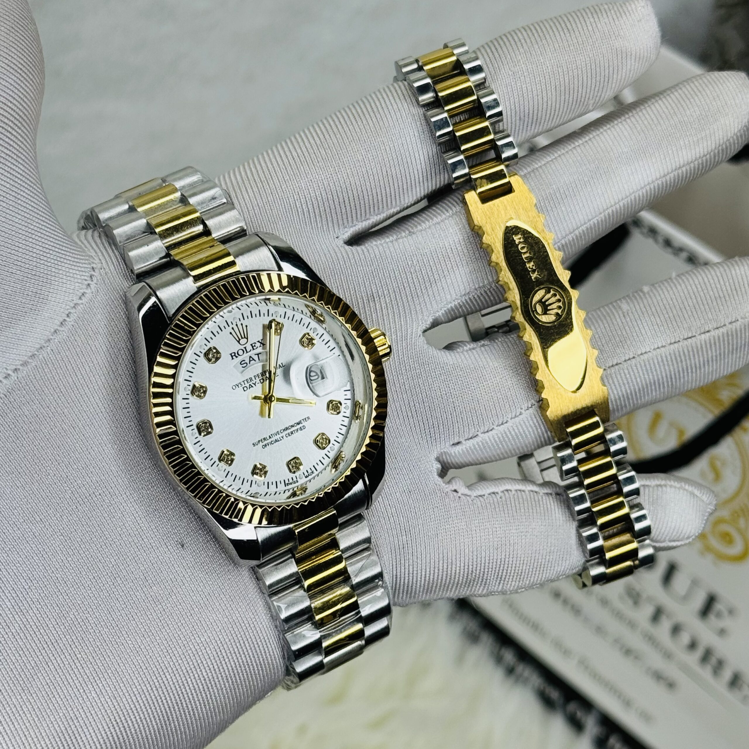 img_3825 Luxury RLX Watch and Bracelate Combo - Image 1