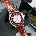 Casino Brown Leather Man Luxury Watche