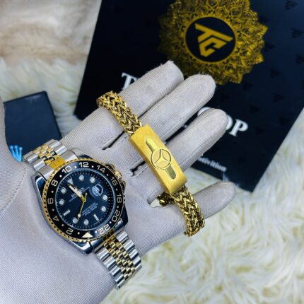 Premium Quality Man Luxury Watch And Braclet