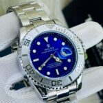 Full Silver T Blue Submeriner Watch And Braclet Combo - Image 2
