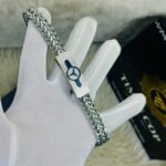 Full Silver T Blue Submeriner Watch And Braclet Combo - Image 6