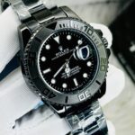 Full Black RLX Yach Submarine Watches & Bracelet Combo - Image 2