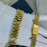 Rlx Full Golden Watch And Braclet Combo - Image 9