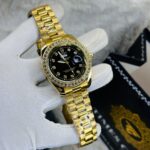 Rlx Full Golden Watch And Braclet Combo - Image 3